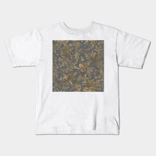 Lakeside garden watercolor earth tones water Kids T-Shirt